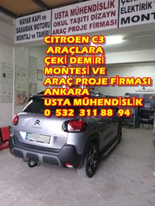 CITROEN C 3 ÇEKİ DEMİRİ TAKMA MONTESİ VE ARAÇ PROJESİ USTA MÜHENDİSLİK/ DA 05323118894