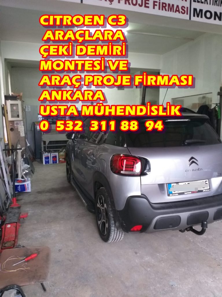 CITROEN C 3 ÇEKİ DEMİRİ TAKMA MONTESİ VE ARAÇ PROJESİ USTA MÜHENDİSLİK/ DA 05323118894
