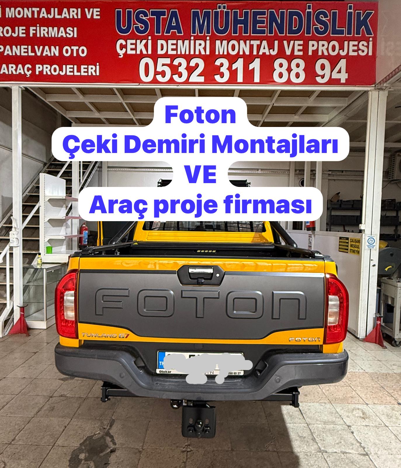 FOTUN KAMYONET Çeki Demiri Takma Montajı ve ARÇ PROJE FİRMISI Usta mühendislik 05323119904
